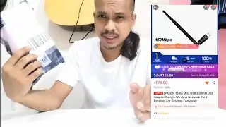 Unboxing USB 2.0 WiFi Adapter Dongle from Lazada IPASON TAGALOG