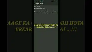 Break Program In C Programming Language || #programming #shorts