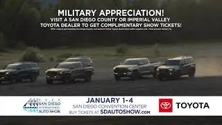 Toyota Military Appreciation - 2026 San Diego Auto Show - January 1-4