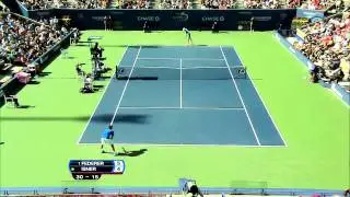 Roger Federer    Incredible Forehand Passing Shot HD 720p