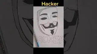 Best Hacker Drawing🔥 Perfect Hacker Drawing 😎 #art #drawing #trendingshorts #shorts #trending
