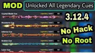 How to unlocked all Legendary Cues in 8 ball pool no hack no root (Mod) 3.12.4 [2018] - Lona xD