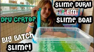 TRANSFORMEI UMA SLIME GIGANTE DURA EM SLIME BOA DE NOVO ! MAKE THIS GIANT UGLY SLIME PRETTY AGAIN !