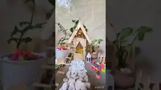 |Miniatur| 0 cost idea mini plants mini chair table mini ladder mini house creation with stons 😎
