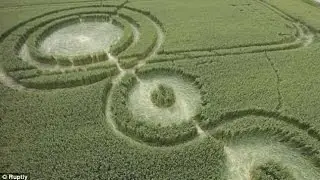 Is this the work of aliens? Drone captures aerial footage of mysterious crop circles