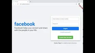 responsive Facebook web login page using Flutter