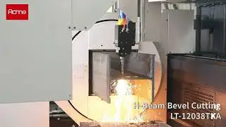 ACME Laser LT 12038TKA H Beam Bevel Cutting Machine Tube Pipe Cutter #acmelaser