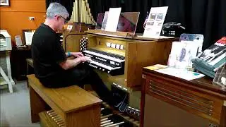 Leith Ewert Playing Allen Digital Classical Organ CF17DK