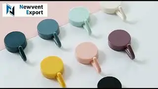 Adhesive Simple Round Hook | Wall Heavy Duty Hook [Newvent Export].