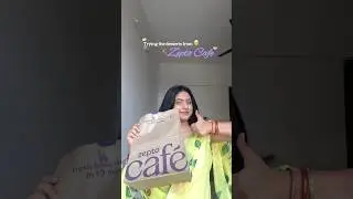Trying Zepto Cafe dessert | Zepto Cafe review #zeptocafe #review #shortsvideo