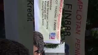 DEMO  ROBOT TRADING FIN888.minta keadilan kepada presiden jokowi