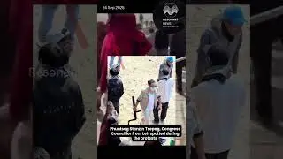 Phuntsog Stanzin Tsepag, Congress Councillor from Leh spotted during the protests.