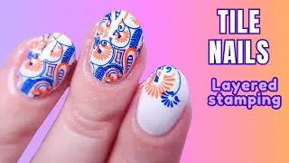 Layered stamping, Easier than it looks! | Tile Nails