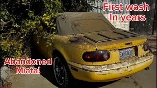 First Wash on this ABANDONED Miata!