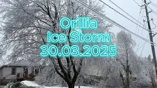 Ледянной шторм в Ориллии❄️(Ontario 30.03.2025) Ice Strorm in Orillia.