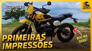 Primeiras Impressões com a Nova SCRAMBLER 400 XC da Triumph 🔥 #nandoangelo #motovlog