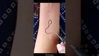 'Beautiful tribal snake tattoo design💞 #shorts #allblack #snake