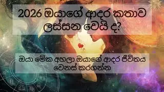 2026 ඔයාගේ ආදර කතාව ගැන විශ්ව මාතව දෙන #tarot පණිවිඩය 