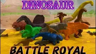 Dinosaur Battle Royal | Stop motion | Claymation