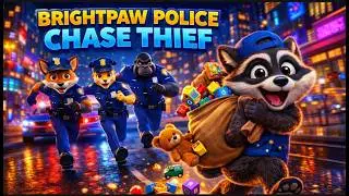 BrightPaw Police Chase Thief 🚔🚨| Police Cartoon for Kids | Nursery Rhymes | kids songs | Kids Story
