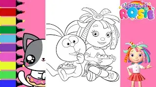 Coloring Everything's Rosie Raggles Ed the Earthworm Coloring Book Pages | Sprinkled Donuts JR