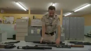 Little Britain USA- Sheriff gun lesson