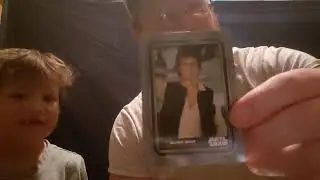 Opening a Star Wars Blaster box with dad. #starwars #toppscards #bekind