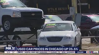 Used car prices in Chicago are up by 25% compared to this time last year