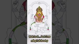 Part 1 &ndash; Lord Narsimha Digital Drawing | Fierce Divine Art #Narsimha #DigitalDrawing