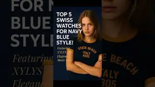 Top 5 watches from swiss brand xylys for a dark navy blue T-shirt for women #explorepage #search