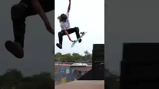 Front foot impossible over the gap! #skateboarding #youtubeshorts