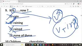 English Grammar में tense se objective question Most V. V. I. #@#@