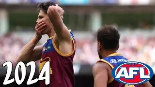 Eric Hipwood&rsquo;s Big Marks and Goals | 2024 AFL Highlights