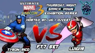 UMVC3 Thursday Night Smackdown Exhibition Series - Тайсон Рико против Луиджи 19 FT7 Set