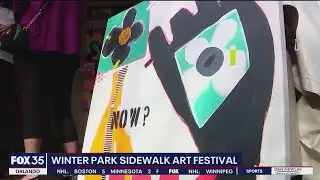 Winter Park Sidewalk Art Festival attracts large crowds this weekend