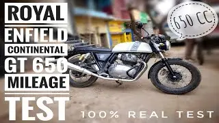 2020 ROYAL ENFIELD CONTINENTAL GT 650 - 1L Mileage Test | Mix Conditions | Real Test