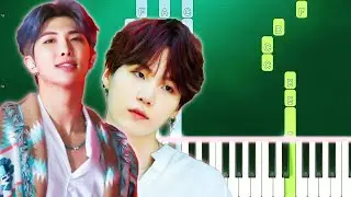 BTS - Respect (Piano Tutorial Easy) (RM, Suga)