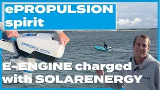 Electric and charged by the sun: the ePropulsion spirit motor combined with solar energy