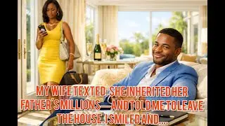 My Wife Texted: She Inherited Her Father's Millions—And Told Me to Leave The House. I Smiled and....