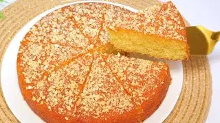 Only 2 Eggs, 5 Minute Basbousa Cake Recipe - You will make everyday!  Arabian sweet | Semolina cake