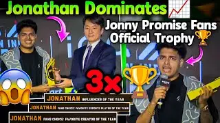 Jonathan Dominates Krafton Awards😱🏆 Won 3 Trophies🥵 Jonathan Promise Fans - GodL Official Trophy💪