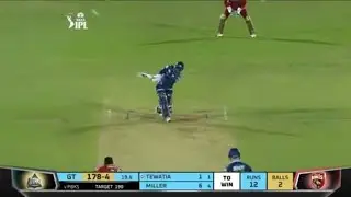 Rahul Tewatia 2 ball 2 six odean Smith TATA ipl 2022 PBKS vs GT match, Rahul Tewatia 2 six last 2bal