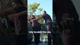 👮A police officer pulled a car
