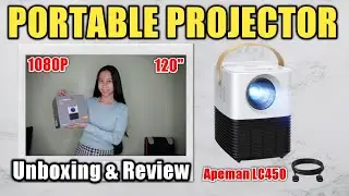 Лучший портативный проектор 2021 года с разрешением 1080p: Apeman LC450 (распаковка и обзор)