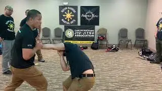 Filipino Buno Dumog Using Wrist Lock Takedown to Control Aggressive Opponent