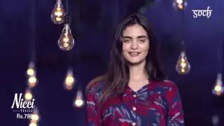 Soch Tunics  | Blue Tunic with Pink Floral prints SNCI TN 20014