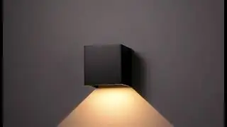 Wandlamp kubus lamp video