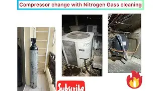 Change Compressor with flashing and three phase 2 convert one phase #ac