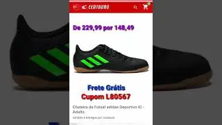 Chuteira Adidas de Futsal - Society - Campo - (Cupom L80567) #lancamento