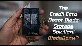 Store Utility Knife Blades In Your Wallet - Exceed Designs BladeBank&trade; Utility Knife Blade Holder